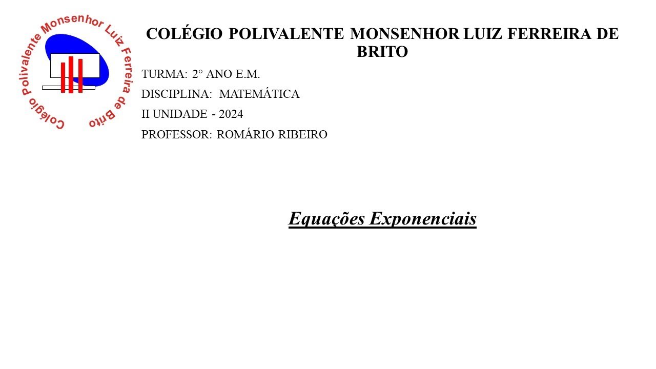 Equações Exponenciais