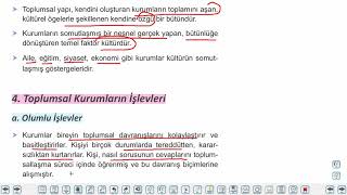 Eğitim Vadisi AYT Felsefe 12.Föy Toplumsal Kurumların İşlevleri 1 Konu Anlatım Videoları