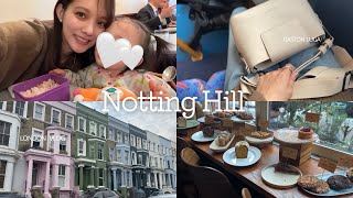 ロンドン在住ママの平日ルーティン☕️🌼1歳娘とノッティングヒルで過ごす1日🫶👧🏻教会・ベーカリーなど
