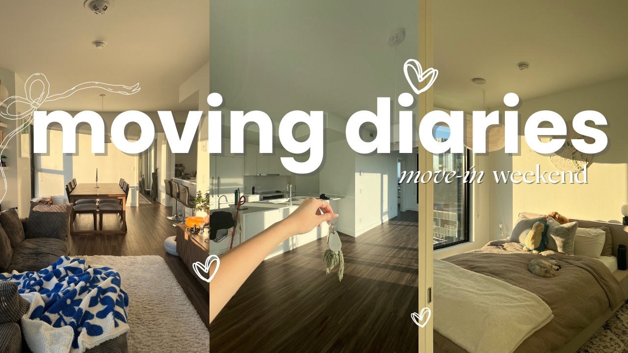 Moving Diaries | Move-in weekend, unpacking and organizing the NEW apartment & settling in  🔑 📦