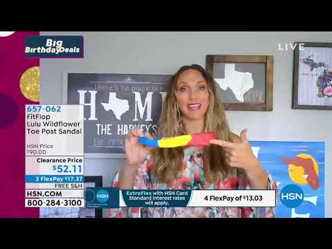 FitFlop Lulu Wildflower Toe Post Sandal