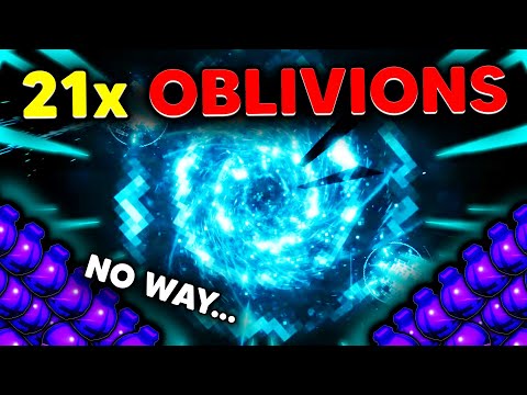 USING 21 OBLIVION POTIONS AT THE SAME TIME... | Sol's RNG