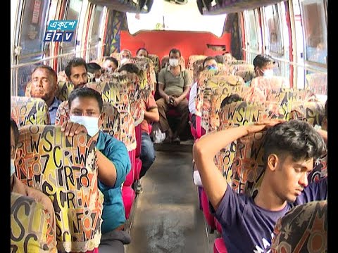 অতিরিক্ত ভাড়া দিয়েও করোনা ঝুঁকিতে বাসযাত্রীরা