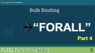 5 PLSQL Performance Tuning | Oracle Bulk Collect | oracle FORALL bulk collect | Part4