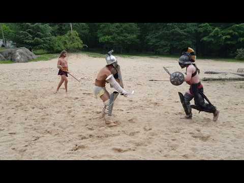 Gladiatorensymposium Museumpark Heilig Land Stichting Orientalis Thraex vs. Hoplomachus