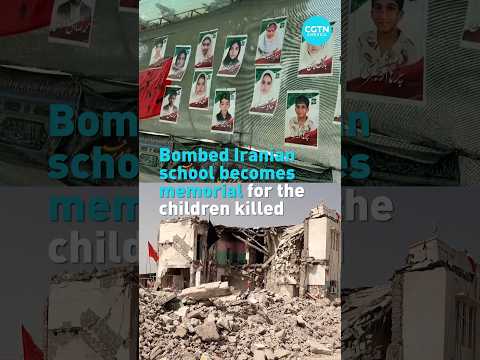 Bombed Iranian school becomes memorial for the children killed