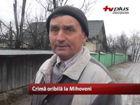 Crimă oribilă la Mihoveni