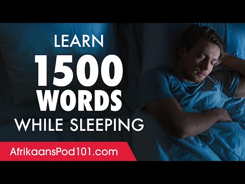 Afrikaans Conversation: Learn while you Sleep with 1500 words