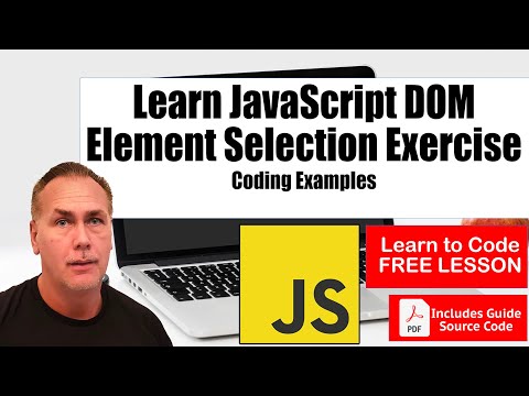 Coding Challenge Learn JavaScript DOM Lesson 3 Element Selection exercise how to select page element