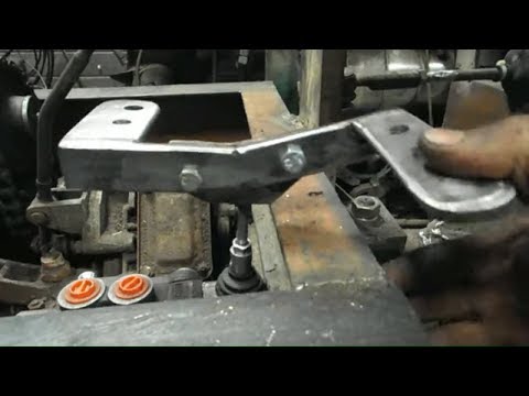 #60 Самодельный трактор.Погрузчик на гидроходу / Установка руля,распределителя и педали на ход.