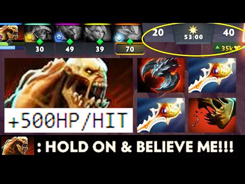 OMG Satanic Lifestealer! +500HP/HIT Crazy Regen 2x Rapier EPIC COMEBACK Dota 2 Pro Carry Guide