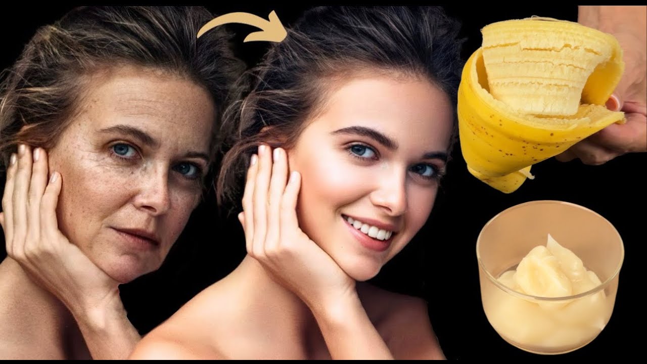 Banana Peel and Cornstarch Eliminate all wrinkles on your face 100-year anti-wrinkle treatment