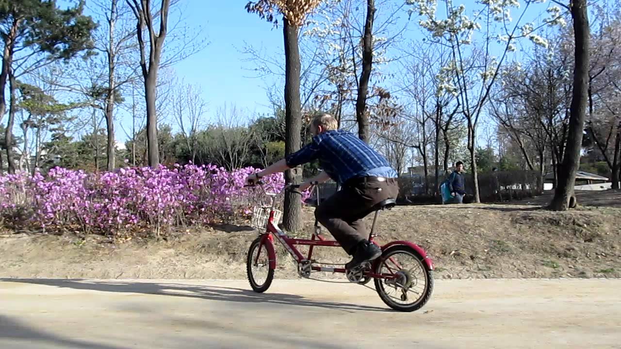 Riding a Tandem Bike with One Person