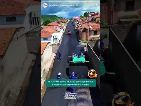 Pref. de Igarapé Grande-Ma em parceria com o Governo do Estado vem trazendo asfaltamento pra cidade.