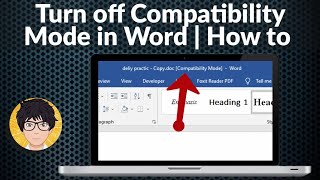 How to Turn off Compatibility Mode in Word | disable Compatibility Mode in Word | Compatibility