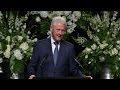 Bill Clinton delivers speech at Muhammad Ali memorial service