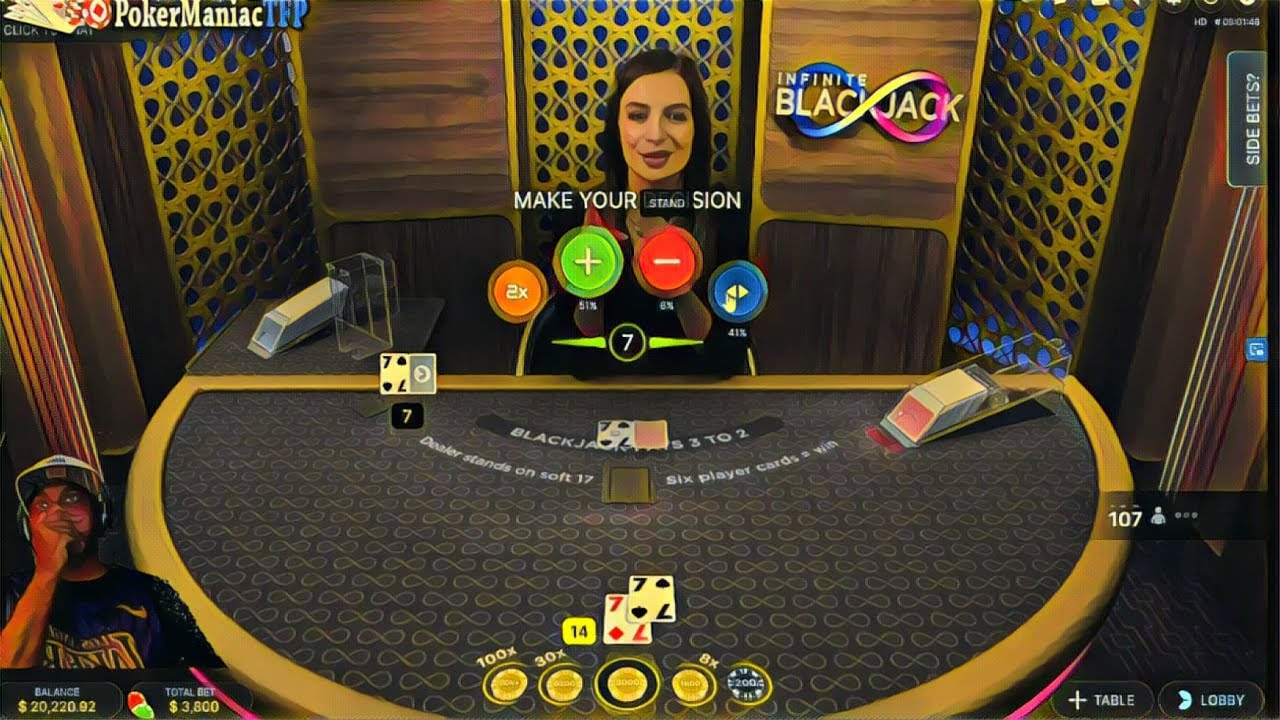 Infinite blackjack strategy