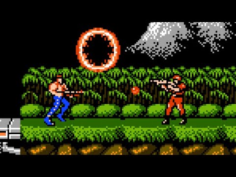 Contra (Famicom, 1988) – 1P Full 1-loop Session  🎮