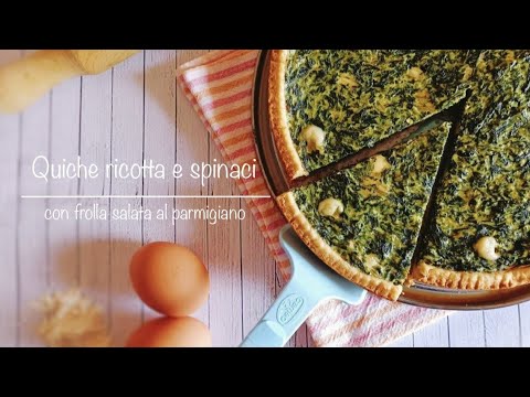 Quiche ricotta e spinaci 🥬| ricetta facile per FROLLA SALATA AL PARMIGIANO 🧀 - in cucina con Agnese