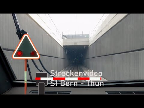 cab ride / Führerstandsmitfahrt S1 Bern  - Thun