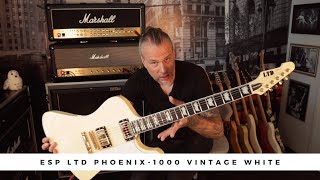 Video thumbnail for ESP LTD Phoenix-1000 Vintage White by Euge Valovirta
