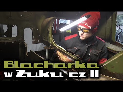 ŻUK BODYWORK part 2 - patching holes left by electric power steering - ŻUK KAMPER #6