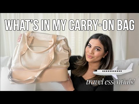 WHAT'S IN MY TRAVEL BAG | carry on essentials for long...