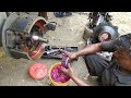 Truck rear wheel hub greasing | Indian truck mechanics