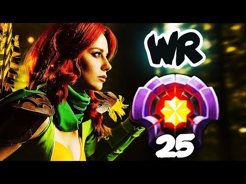 FIRST LEVEL 25 WINDRANGER Divine Rank - HOW TO RAMPAGE in 3sec? CRAZY Gameplay Dota 2