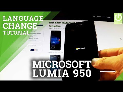 Change Language in MICROSOFT Lumia 950 - Languages Settings in Windows Phone