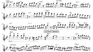 Stan Getz&#39;s solo on &#39;Lover Come Back to Me&#39; from Stan Getz Plays (Verve)