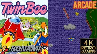 TwinBee Arcade ( Konami 1985 ) 4k 60fps Longplay