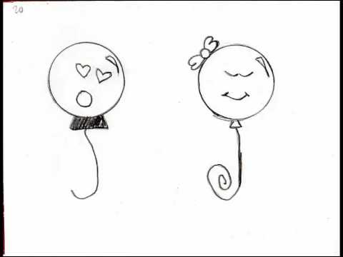 Señor y señora globo