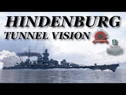 Tunnel Vision - Hindenburg Tier 10 German CA Replay Analysis Warrior's Path World of Warships