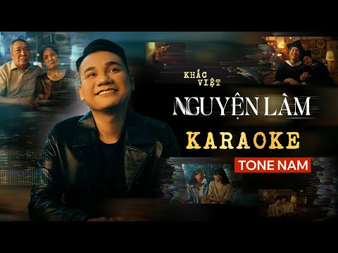 NGUYỆN LÀM - Khắc Việt | KARAOKE TONE NAM