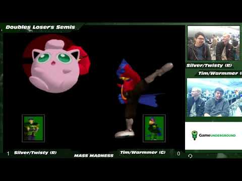 Mass Madness 24 SSBM - Silver/Twisty (Red) vs. TimTheGuy/Warmmer (Green) - Melee Doubles LSF