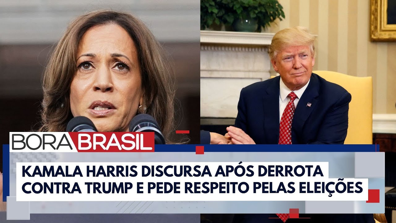 Kamala reconhece derrota contra Trump e incentiva democratas a não desanimarem | Bora Brasil