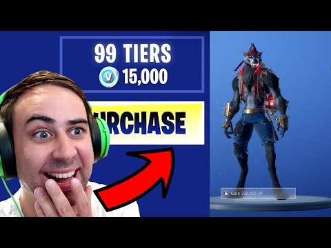 I Bought ALL 100 TIERS !! ... Fortnite SEASON 6 BATTLE PASS UNLOCKED!