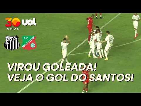 VIROU GOLEADA! SANTOS MARCA O QUARTO GOL CONTRA O VELO CLUBE!