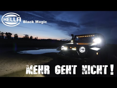 Zusatzbeleuchtung für den Jeep Wrangler JKU - HELLA BLACK MAGIC Serie hat es in sich!!