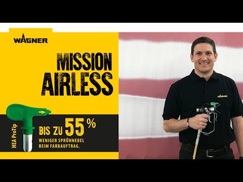 Spritzbildvergleich HEA ProTip vs. Standard-Airless-Düse