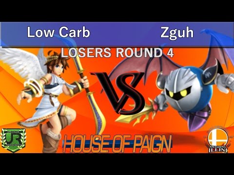 House of Paign IX  LOSERS ROUND 4 - Low Carb (Pit) vs Zguh (Meta Knight)