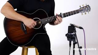 Video thumbnail for Taylor 324ce Builders Edition with capo. The Acoustic Centre. by Acoustic Centre