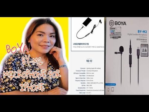 BOYA BY-M2 prisegamas mikrofonas 6m iOS video