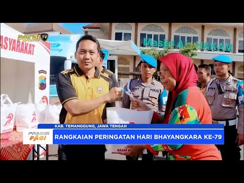 BAZAR MURAH POLRES TEMANGGUNG DALAM RANGKA HARI BHAYANGKARA KE-79