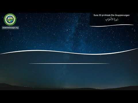 Quran Surah 33 Al-Ahzab (German translation)