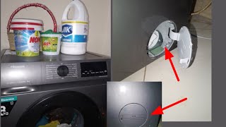 How to clean or maintain your Hisense front loader washing machine ( how to clean the drain pump)