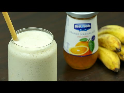 [Recipe #232] - How To Make Banana Orange Marmalade Smoothie - Home Cooking Lifestyle