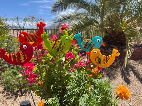 Fused Glass Bird Garden Stakes with Pam Jacobson