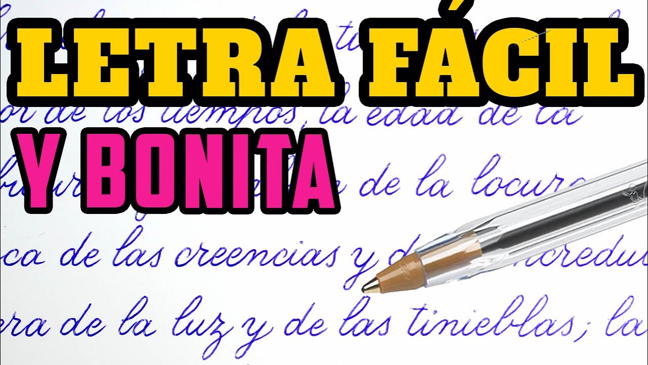 🖊️ CÓMO ESCRIBIR LETRAS BONITAS con un simple BOLíGRAFO